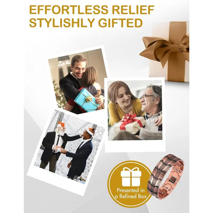 Copper magnetic bracele - Relieve fatigue and promote blood circulation