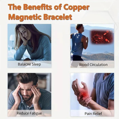 Copper magnetic bracele - Relieve fatigue and promote blood circulation
